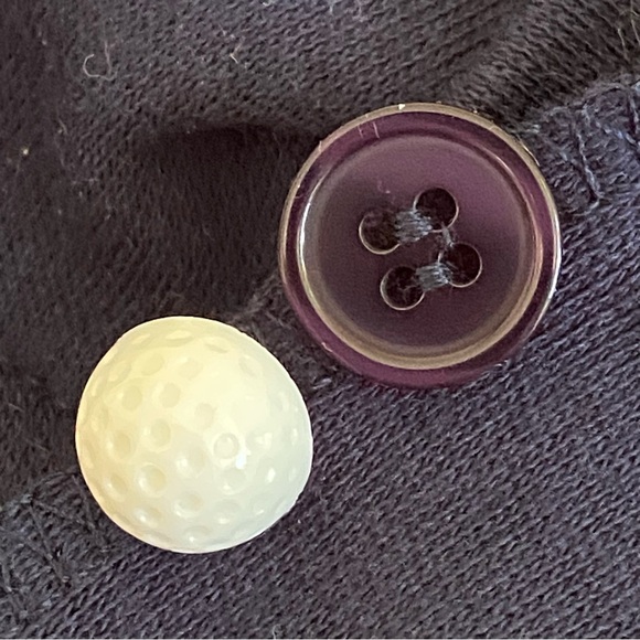 KAREN SCOTT Cotton Rich Womens XL TOP Golf polo EMBROIDERY blue SHIRT floral - Picture 8 of 16